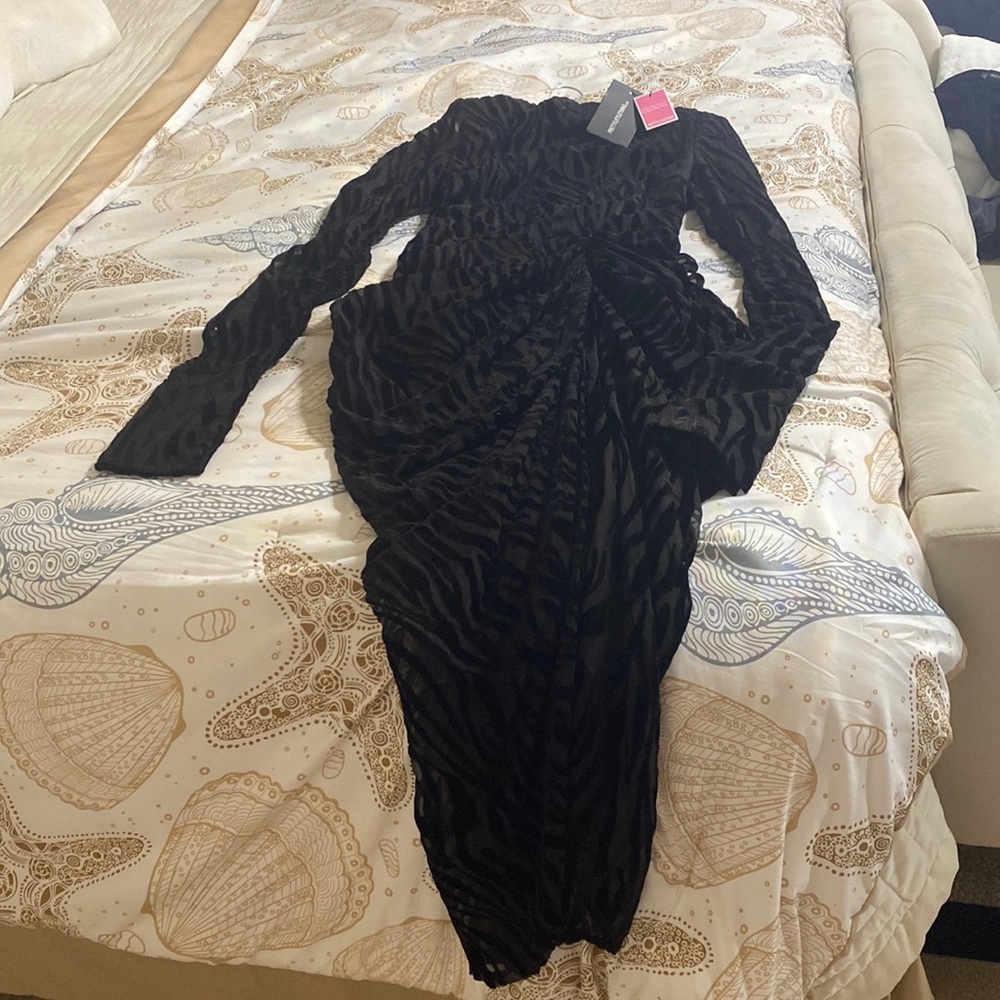 Zebra print dress Pretty Little Things